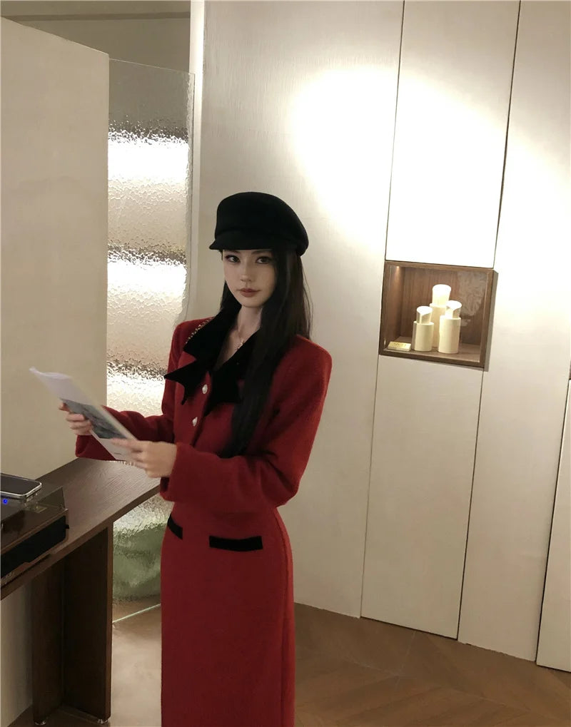 M&T Wear - Sweet Fashion Thickened 2-Piece Skirt Set