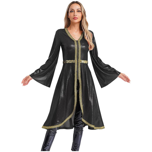 M&T Wear -  Embroidered High Waist Abaya Kaftan Dress