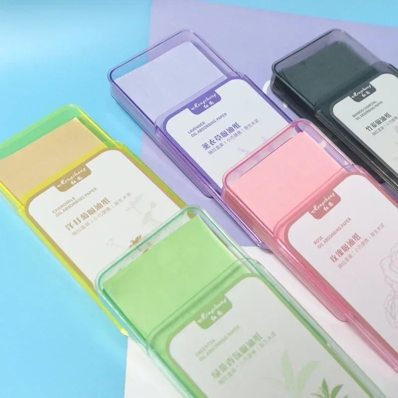 300PcsFace Oil Absorbing Paper Summer Oil Control Wipes Absorbing Sheet Oily Paper Face Cleansing  Makeup Tool Face Oil Blotting