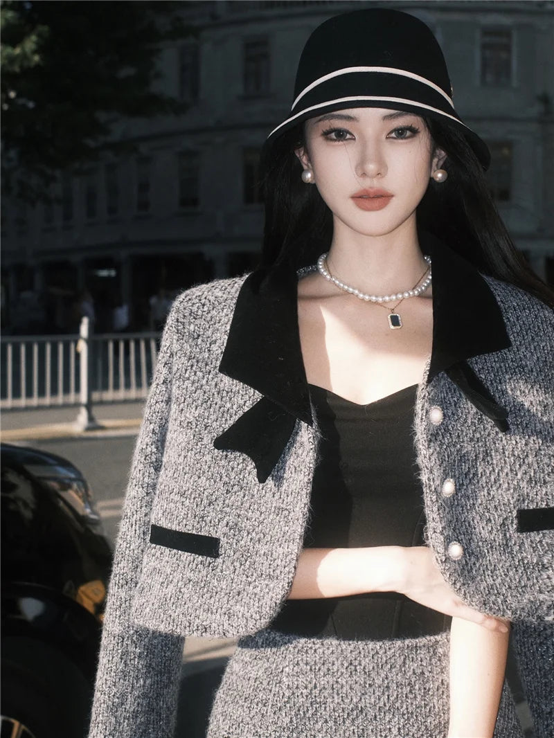 M&T Wear - Sweet Fashion Thickened 2-Piece Skirt Set