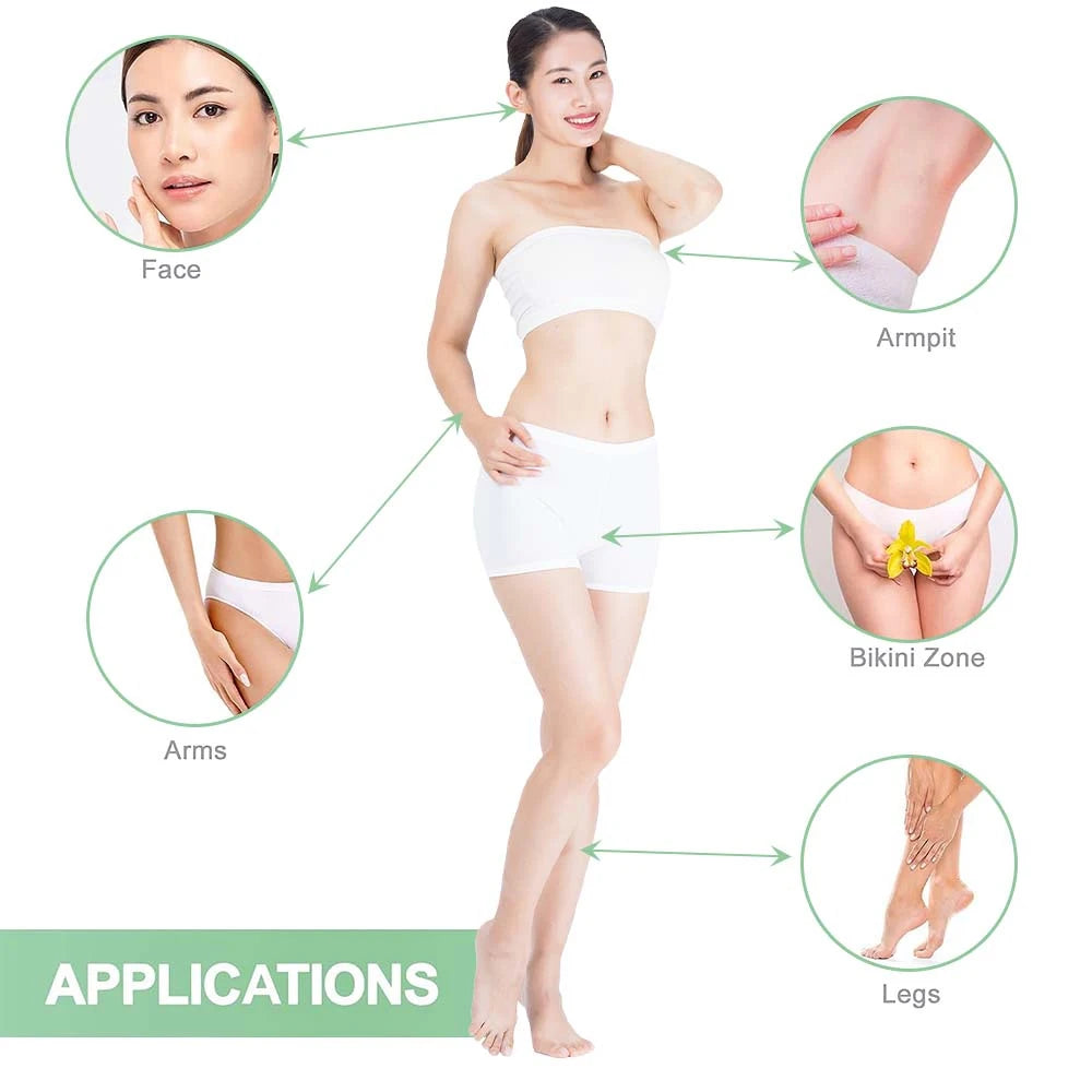 M&T Wear - 60 Sheets Hair Removal Wax Strips | Quick & Gentle Hair Removal for Face, Arms & Legs