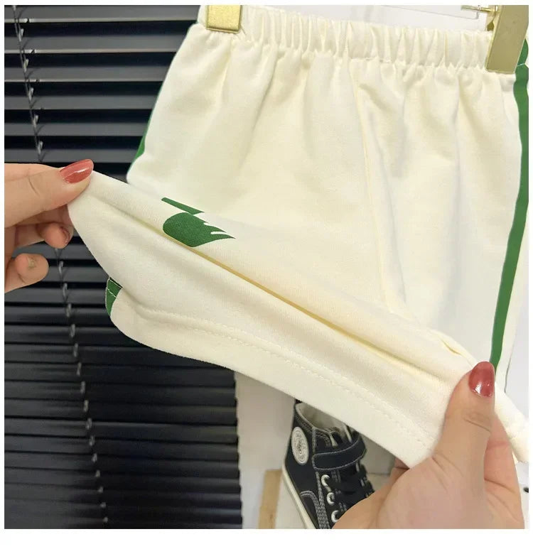 M&T Wear - Kids Clothes Cotton Set Short Sleeve Suit Baby Girls Boys Set Summer Tops +short Children's Wear 2024 New