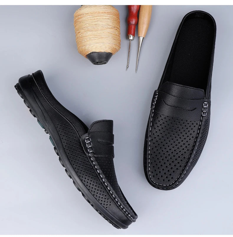 M&T Wear - Men's casual shoes four season light versatile fashion soft soled outdoor comfortable semi slippers wear-resistant casual shoes