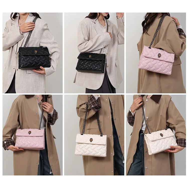 M&T Wear - Women’s Quilted Embroidery Chain Bag