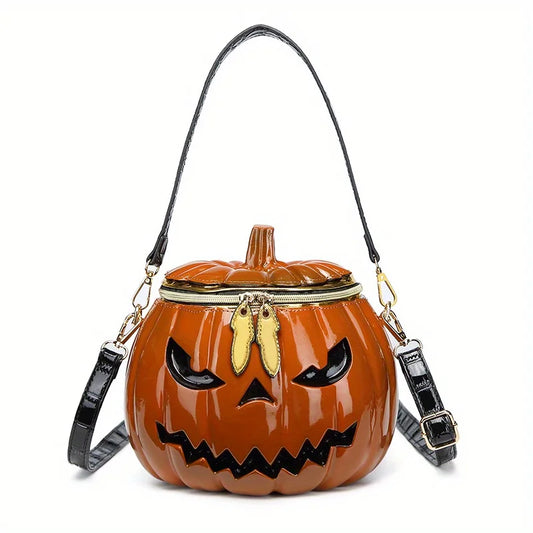 M&T Wear – Pumpkin Crossbody Bag | Funny Halloween Novelty Purse for Women