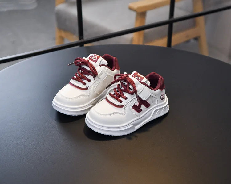 M&T Wear - Kids Basketball Shoes Comfortable Non-slip Students Running Shoes Soft Sole 2025 New Boys Girls Sports Shoes Hook&loop Trendy