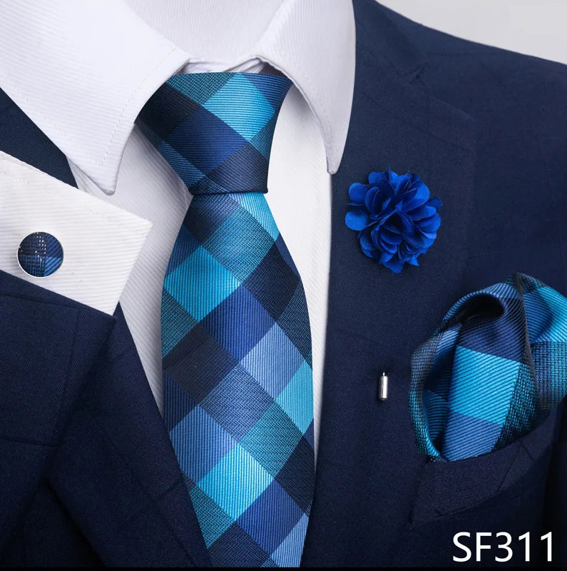 M&T Wear - Luxury Paisley Floral Tie & Accessory Set