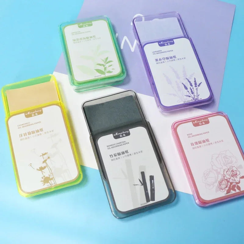 300PcsFace Oil Absorbing Paper Summer Oil Control Wipes Absorbing Sheet Oily Paper Face Cleansing  Makeup Tool Face Oil Blotting