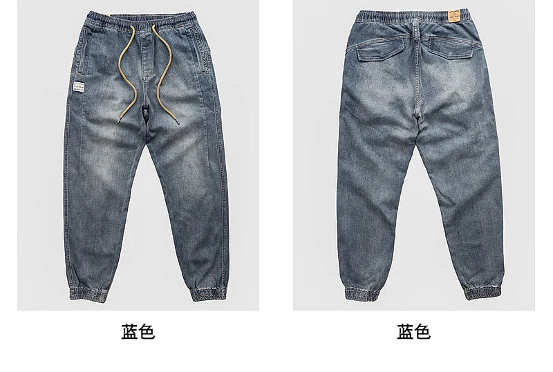 M&T Wear - Classic Washed Blue Denim Jeans for Men American Minimalist