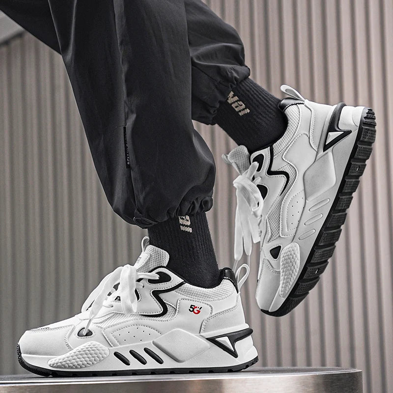 M&T Wear - Men's Casual Shoes Feature A Breathable Mesh Upper and A Thick Sole Making Them Fashionable and Versatile for Casual Wear