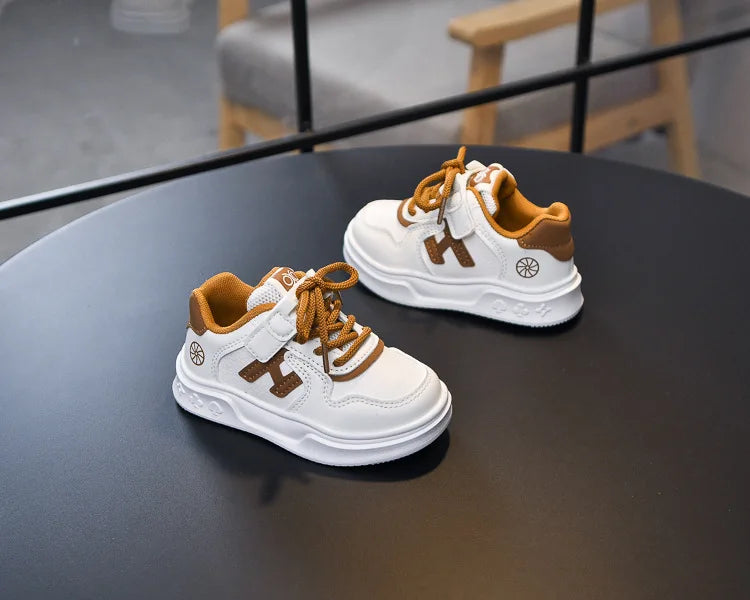 M&T Wear - Kids Basketball Shoes Comfortable Non-slip Students Running Shoes Soft Sole 2025 New Boys Girls Sports Shoes Hook&loop Trendy