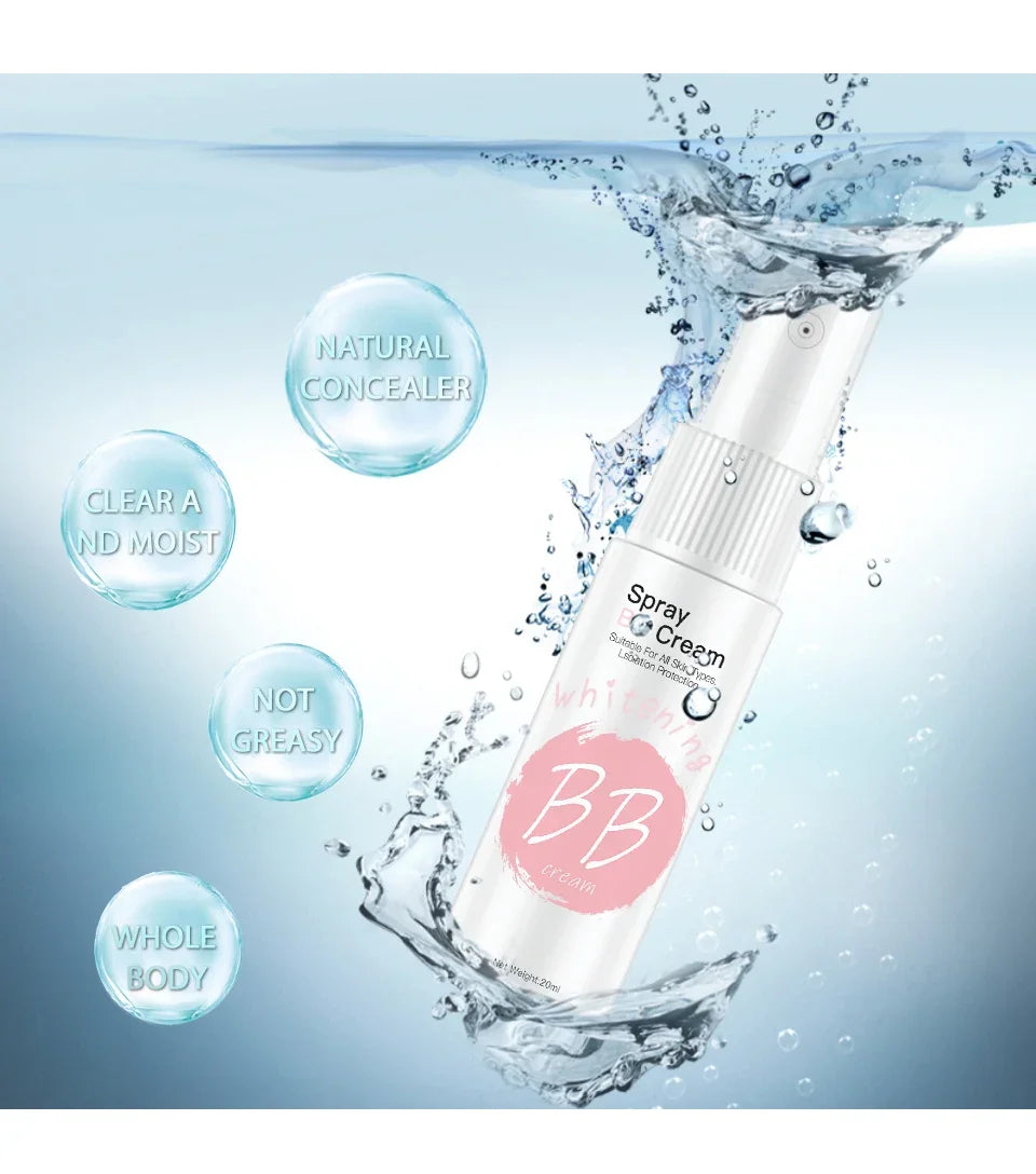 Whitening Moisturizing Base Spray Waterproof BB Cream Concealer Brighten Face Beauty Skin Care Foundation Makeup Korean Cosmetic