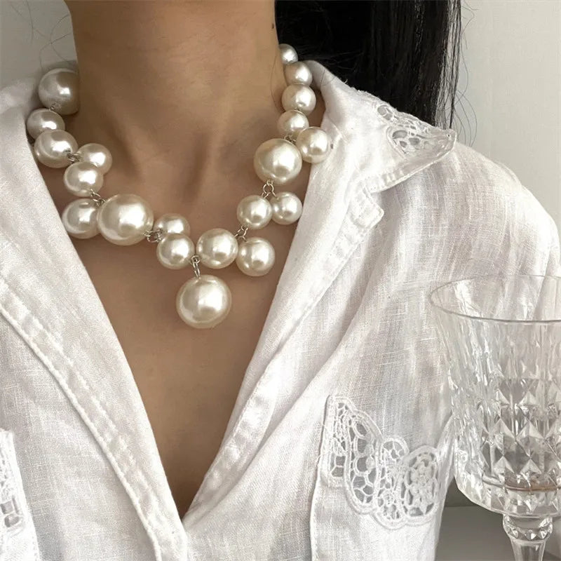 M&T Wear - Pearl Necklace for Women, European & American Style Travel and Wedding Accessory
