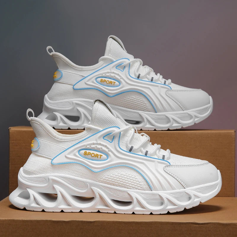 M&T Wear - Men's Casual Shoes Men Casual and Comfortable Running Sneakers Durable Lace-Up Design Suitable for Outdoor Sports and Daily Wear