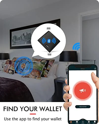 M&T Wear - Smart Tracker Wallet for Men with Bluetooth & GPS