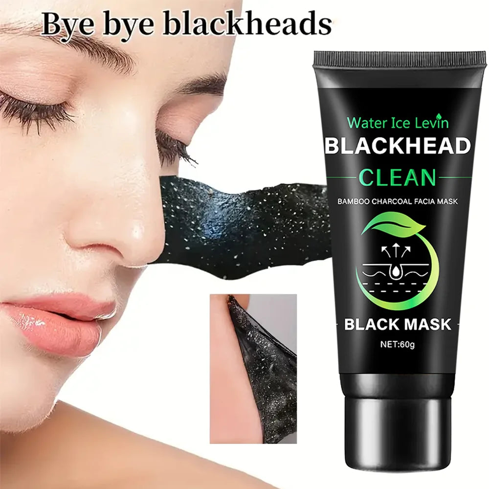 Bamboo Charcoal Fiber Mask Blackhead Removal Deep Mask Deep Cleansing Cleansing Exfoliating Mask Treatment Black Mask