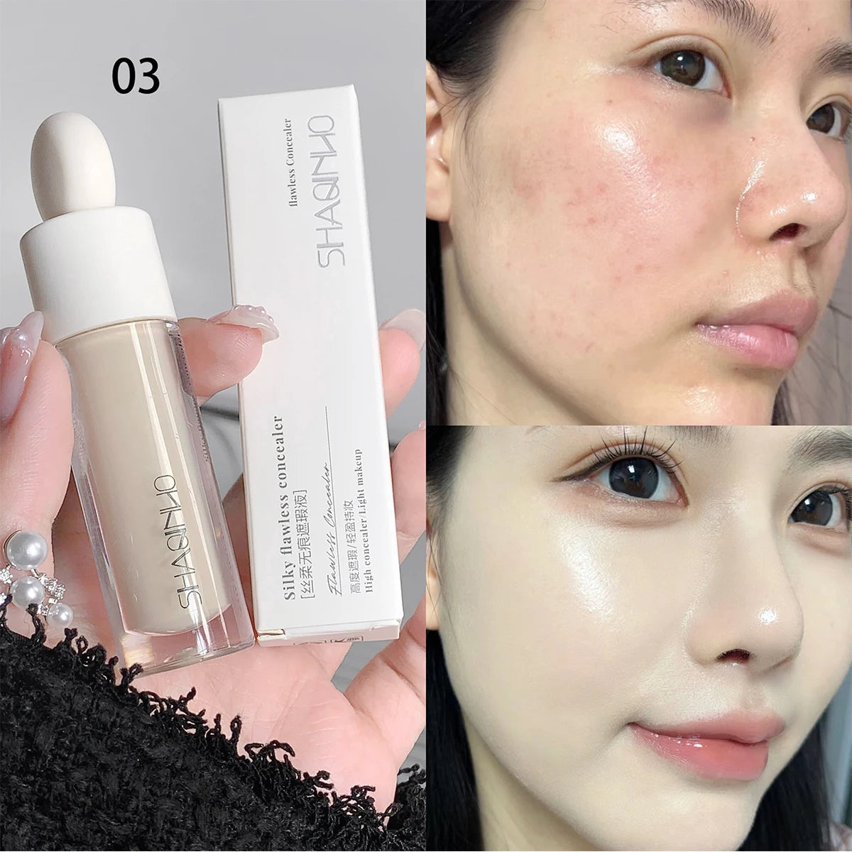 M&T Wear – 3-Color Silky Concealer Cream (5g)