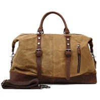 M&T Wear - New Fashion Genuine Leather Travel Duffle Bag & Weekend Tote