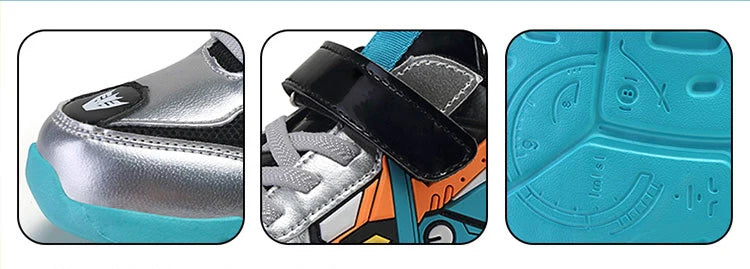 M&T Wear - Kids Sneakers Boys Sports Running Shoes Anti-Skid Leather Fashion Tennis Walking Footwear Comfort Children Casual Athletic Shoes