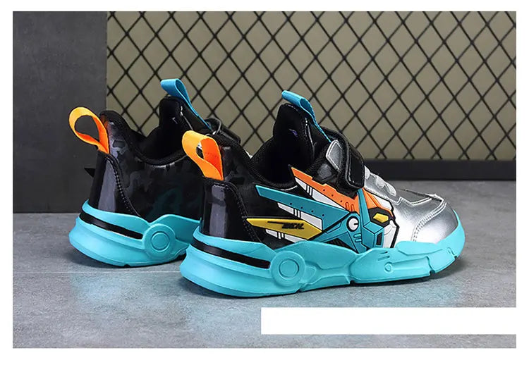 M&T Wear - Kids Sneakers Boys Sports Running Shoes Anti-Skid Leather Fashion Tennis Walking Footwear Comfort Children Casual Athletic Shoes