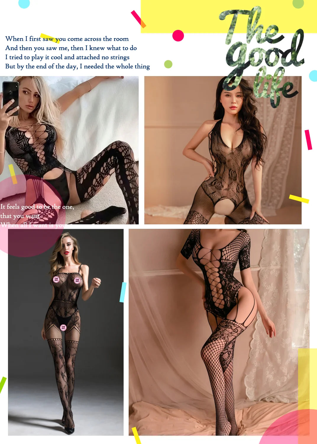 M&T Wear - Sensual Strapless Wire-Free Open-Back Body Stocking