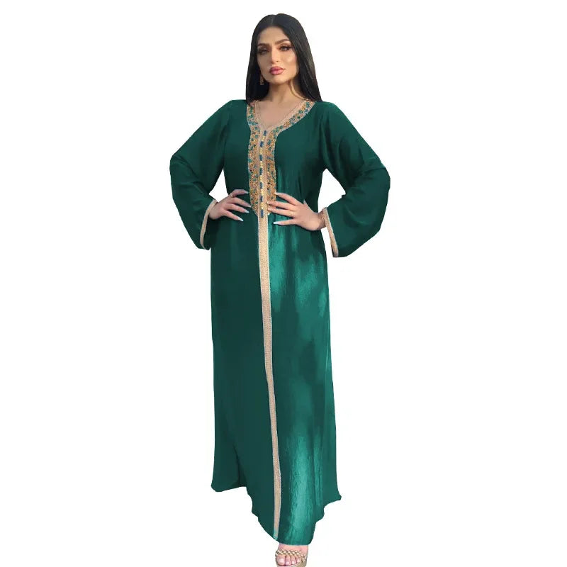 M&T Wear -  Eid Ramadan Mubarak Diamond Abaya Dress
