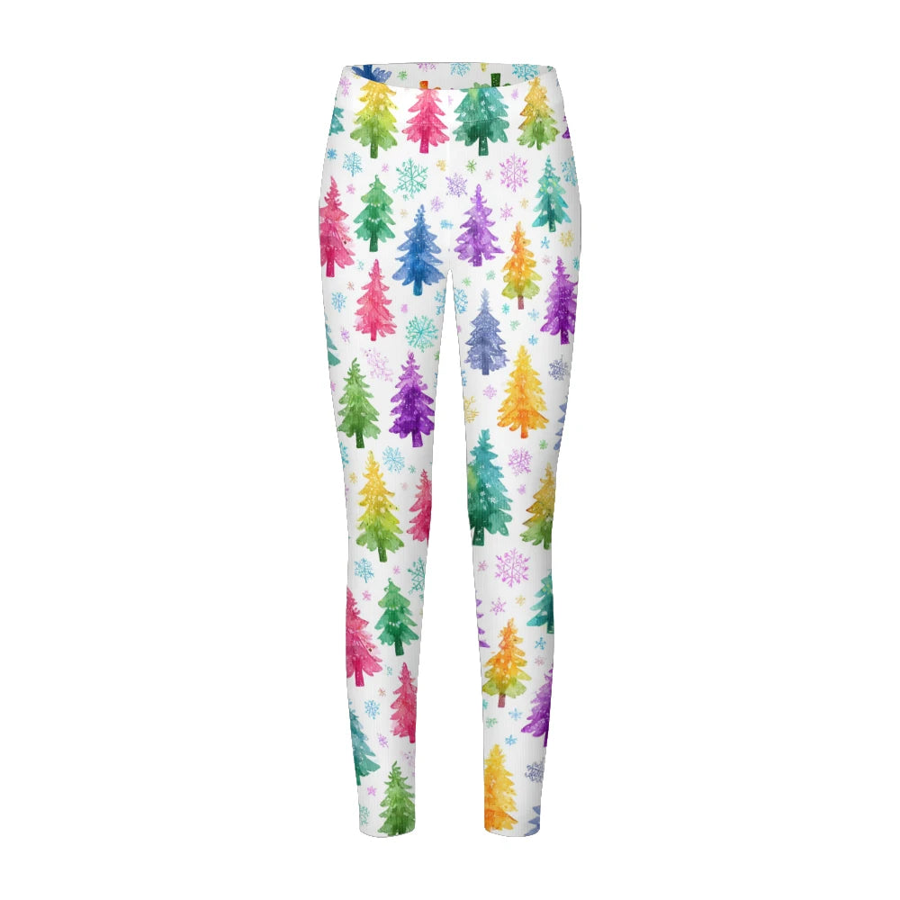 M&T Wear - Winter Snowflake & Checkered Warm Leggings