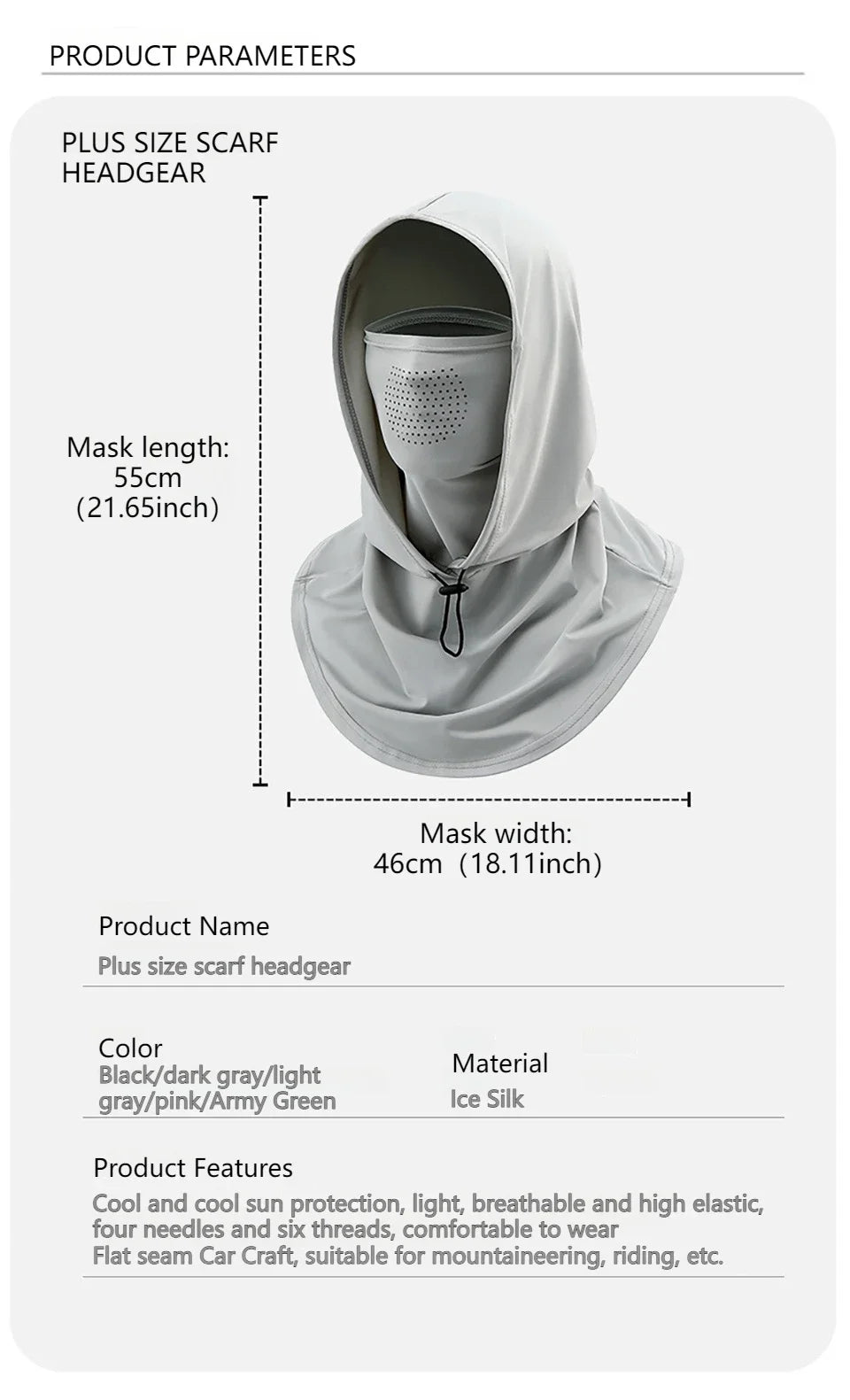 M&T Wear - Outdoor Full Face Sun Hat with Mask, Breathable UV Protection