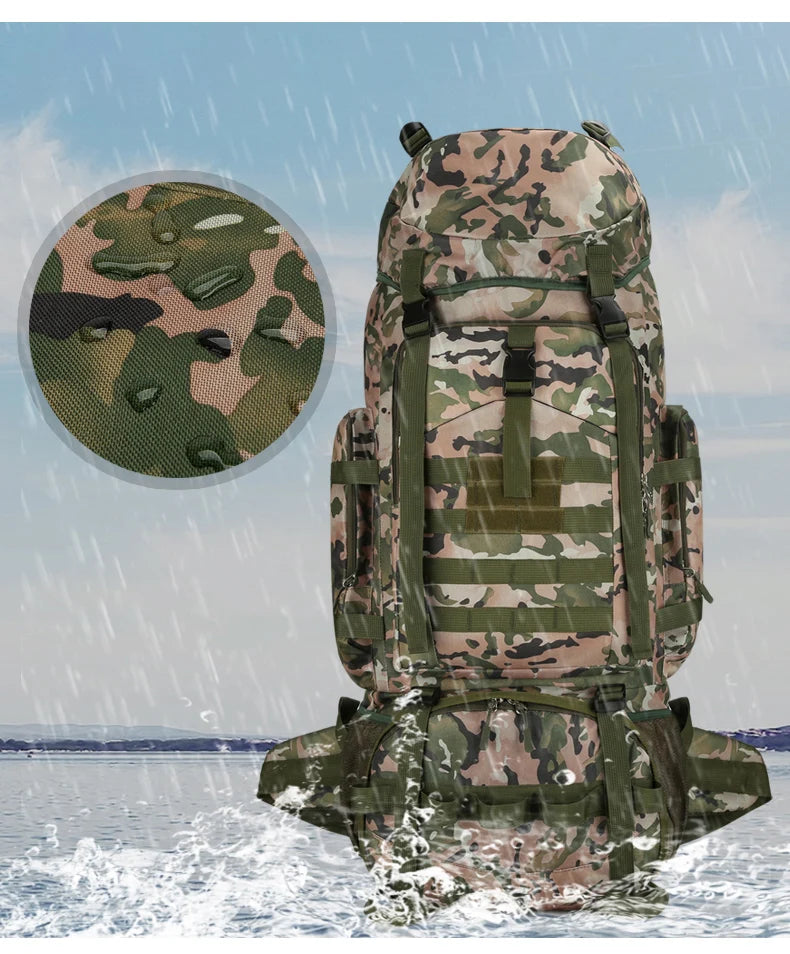 M&T Wear - 90L Large Capacity Tactical Mountaineering Backpack with Molle System