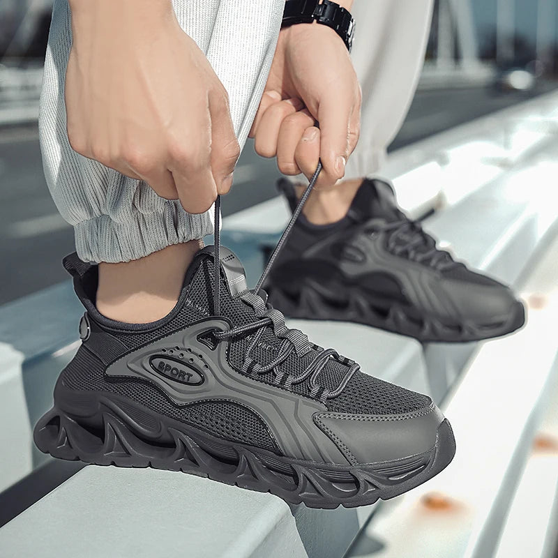 M&T Wear - Men's Casual Shoes Men Casual and Comfortable Running Sneakers Durable Lace-Up Design Suitable for Outdoor Sports and Daily Wear