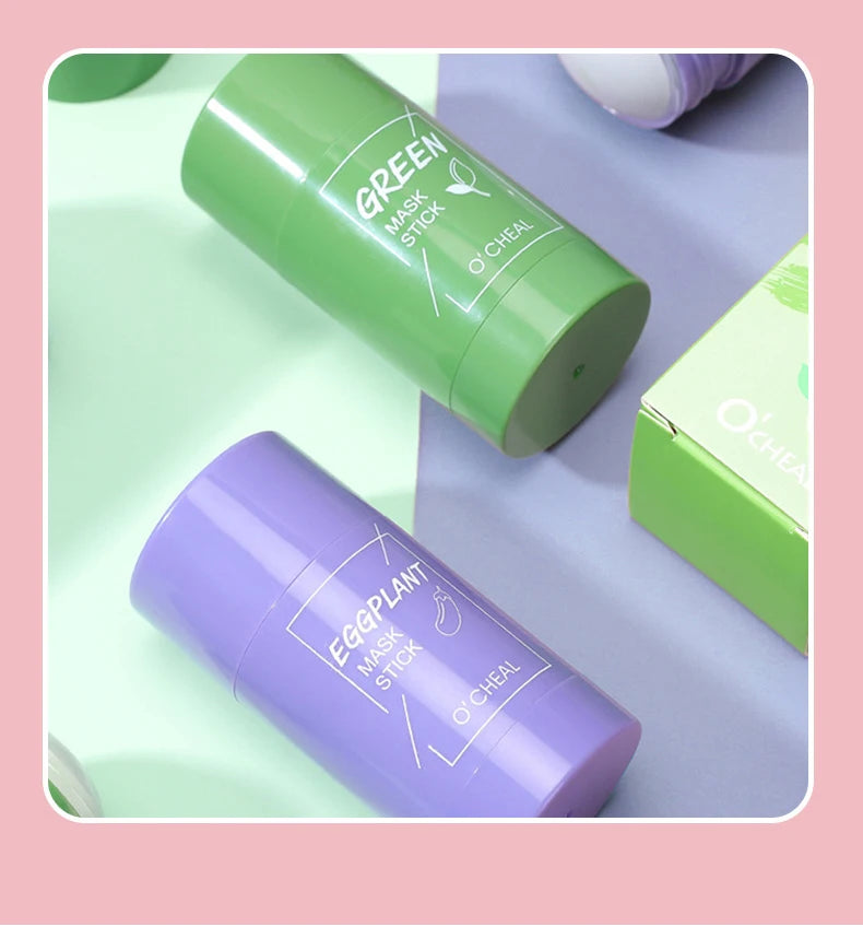 M&T Wear – Green Tea & Honey Peach Solid Facial Mask Stick