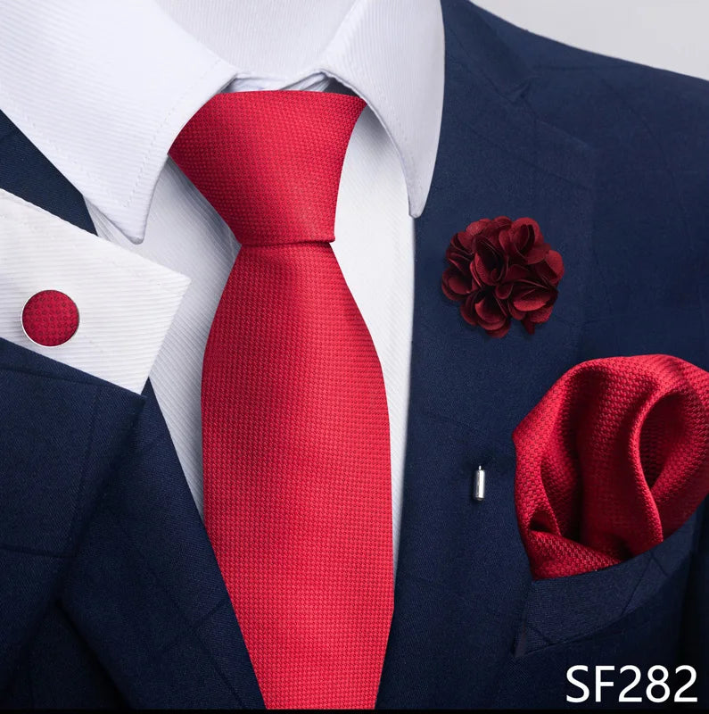 M&T Wear - Luxury Paisley Floral Tie & Accessory Set