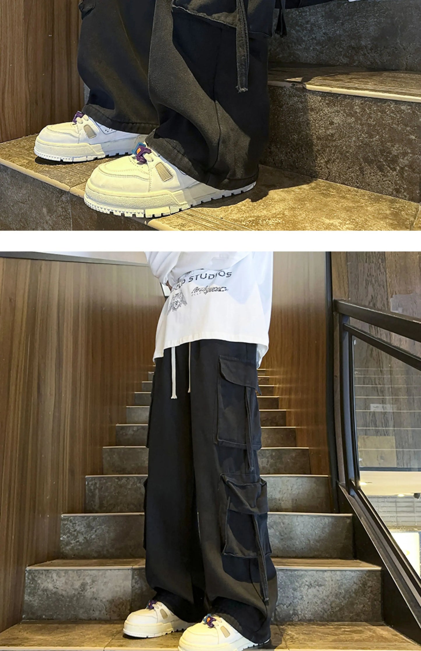 M&T Wear - Men’s Hip Hop Wide-Leg Jeans – Streetwear Style