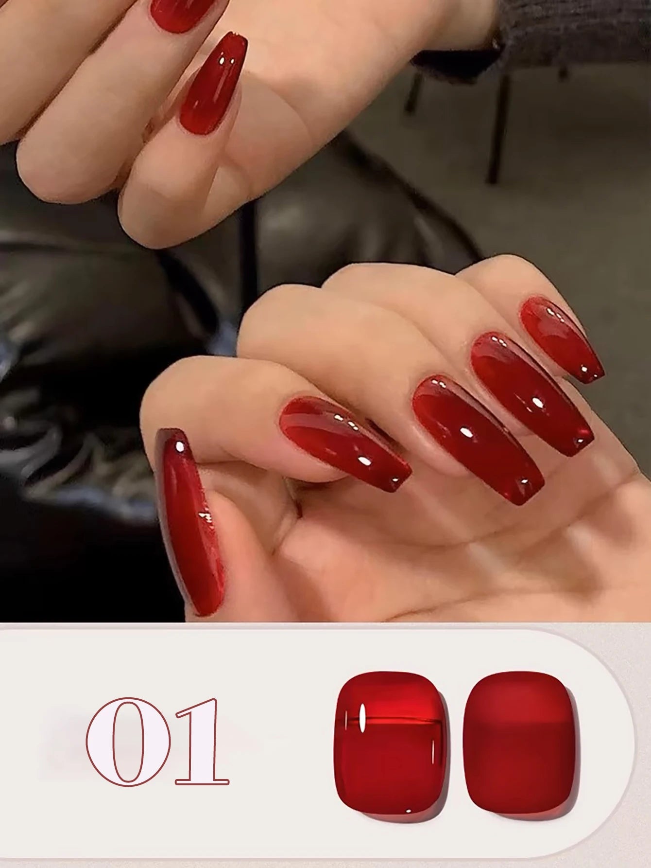 M&T Wear - Red Gel Nail Polish 12ml | Cherry, Wine, and Brown Shades