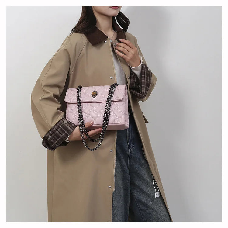 M&T Wear - Women’s Quilted Embroidery Chain Bag