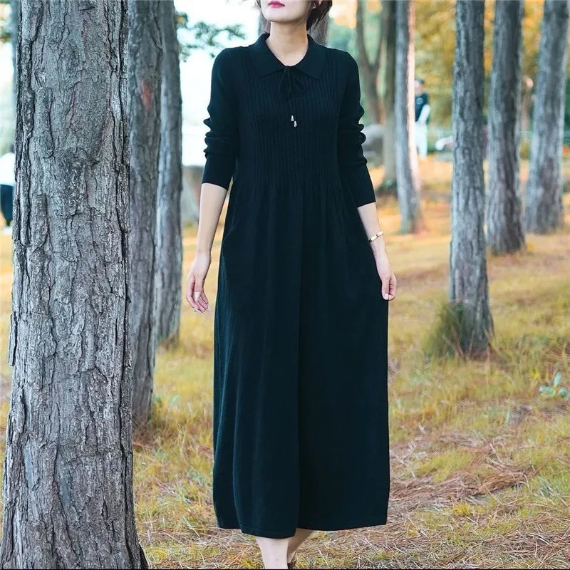M&T Wear - Versatile Long Knitted Sweater Dress