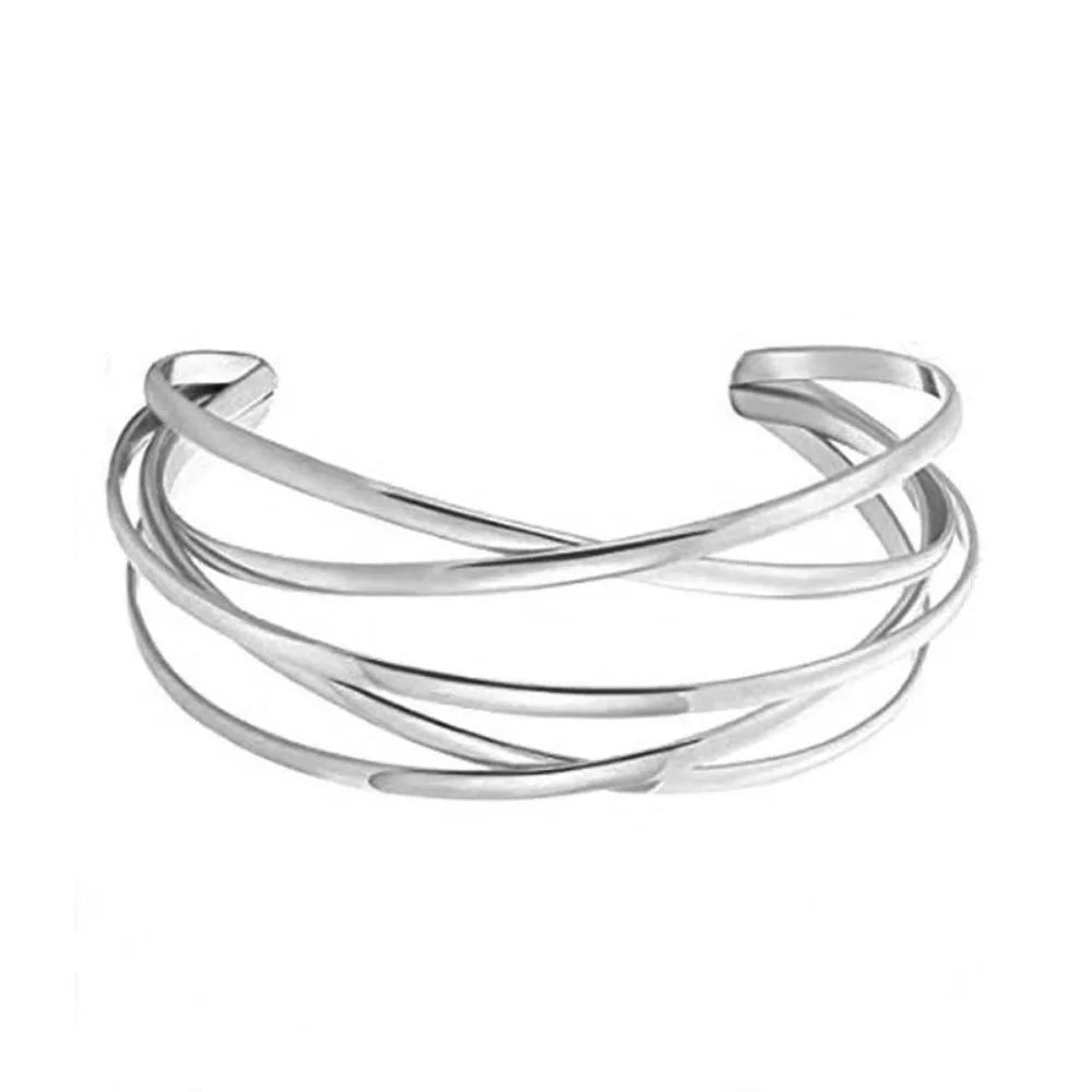 M&T Wear Luxury Rose Stainless Steel Bracelet – Elegant Charm Bangle for Women