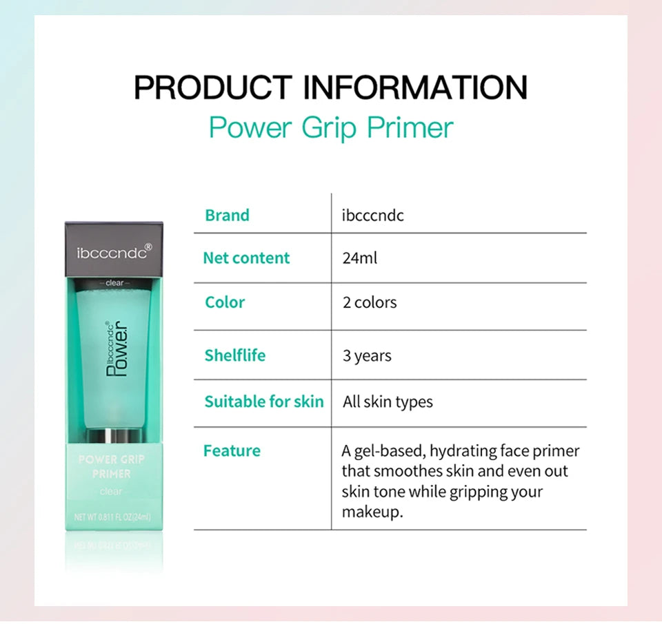 24ml Primer Gel Based Hydrating Face Primer For Smoothing Skin Pore Colorless Primes Long-lasting Hydrating Wear Cosmetics
