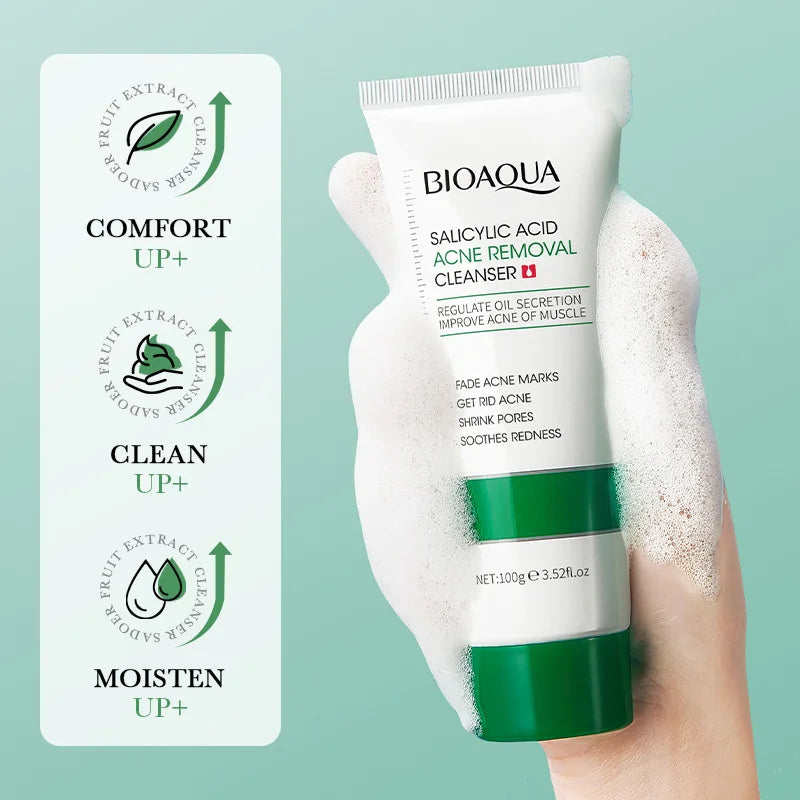 M&T Wear – Salicylic Acid Facial Cleanser 100g for Acne & Oil Control