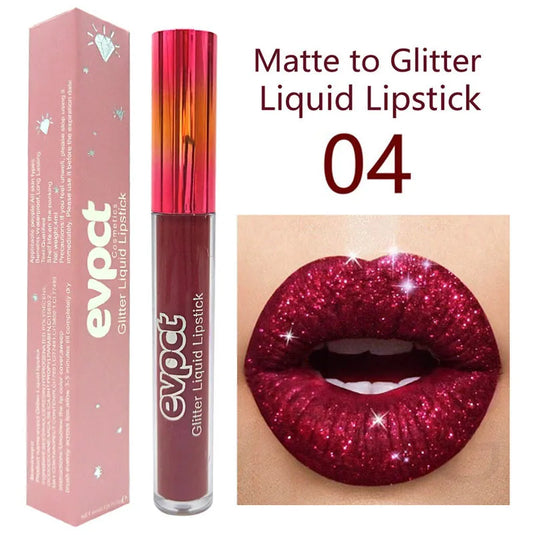 M&T Wear - Diamond Shine 15-Color Glitter Liquid Lipstick