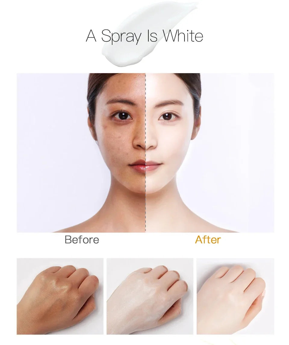 Whitening Moisturizing Base Spray Waterproof BB Cream Concealer Brighten Face Beauty Skin Care Foundation Makeup Korean Cosmetic
