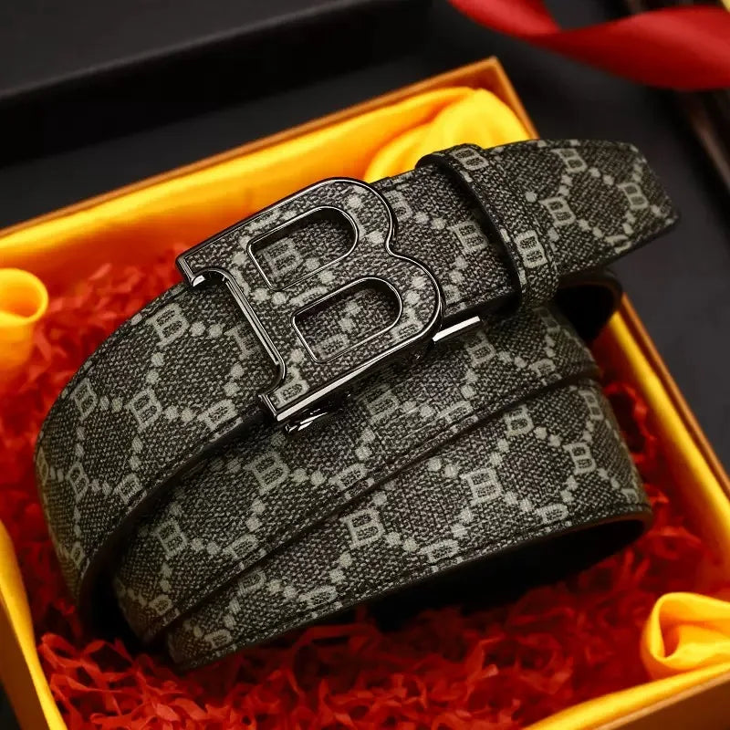 M&T Wear - Sleek Automatic Buckle Split Leather Belt