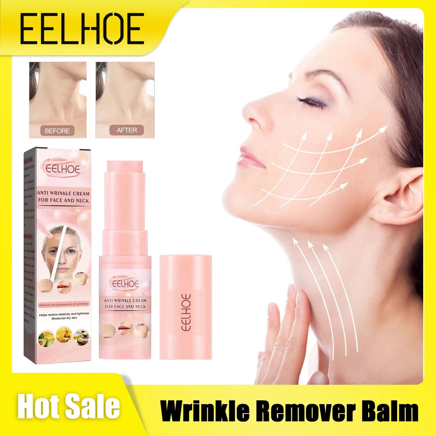 Anti Wrinkle Balm Anti Aging Reduce Fine Lines Moisturize Firming Repair Roughness Nourishing Brighten Dull Wrinkle Remover Balm