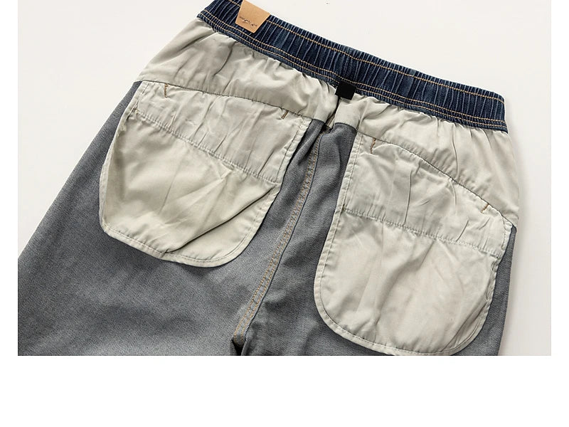 M&T Wear - Classic Washed Blue Denim Jeans for Men American Minimalist