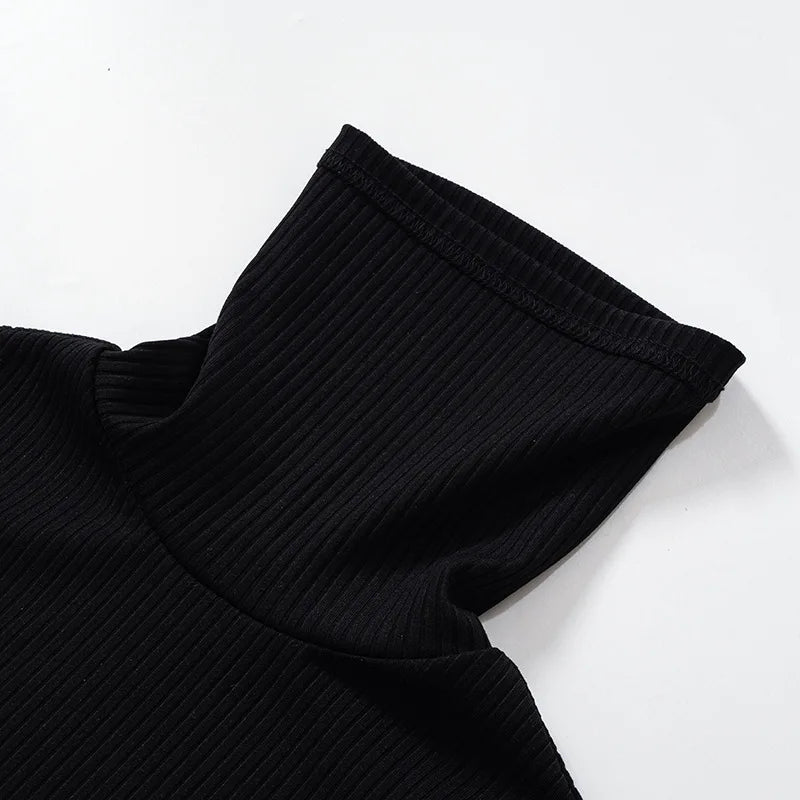 M&T Wear - Sexy Turtleneck Knitted Bodycon Dress