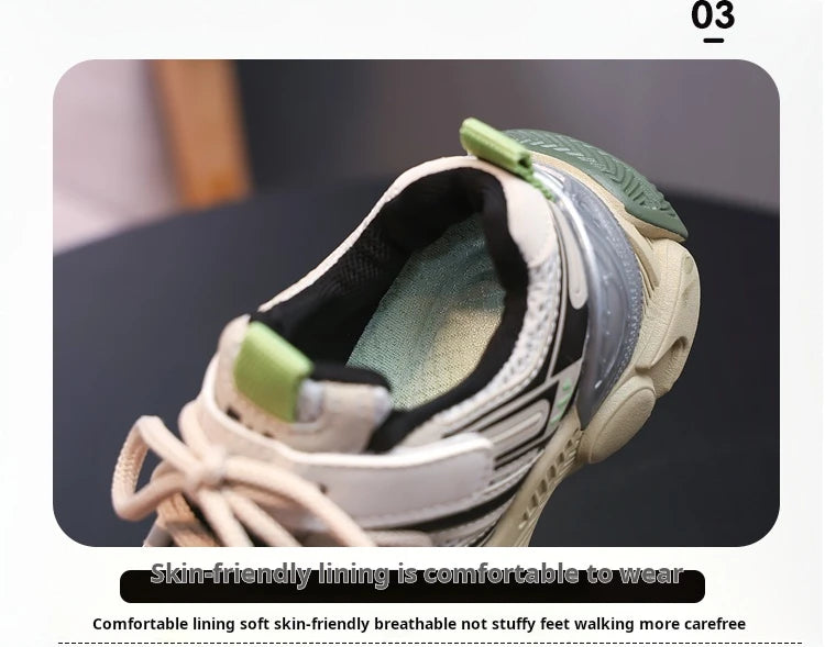 M&T Wear - Kids Sport Shoes Non-slip Fashion Toddler 2025 New Autumn Children Shoes for Boys Mesh Breathable Girls Sneakers Size 26-36