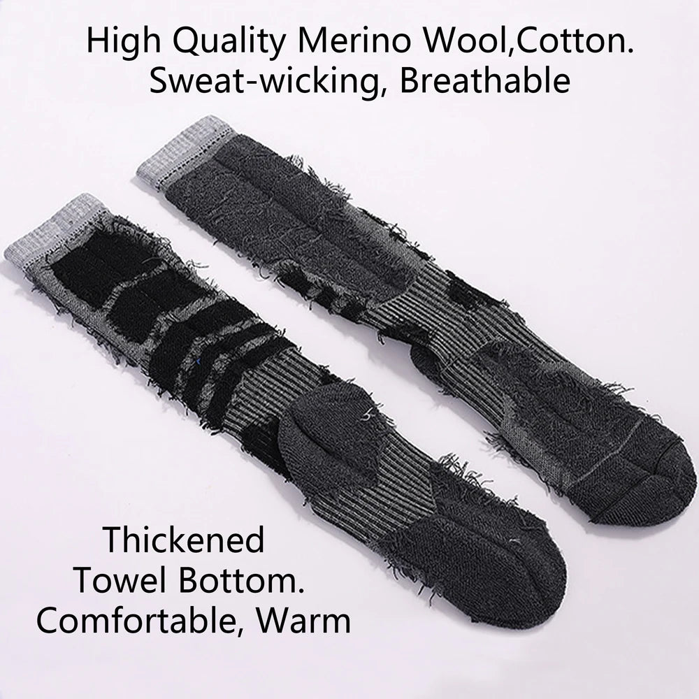 M&T Wear - Men’s Winter Merino Wool Thermal Ski Socks