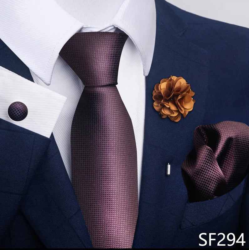 M&T Wear - Luxury Paisley Floral Tie & Accessory Set