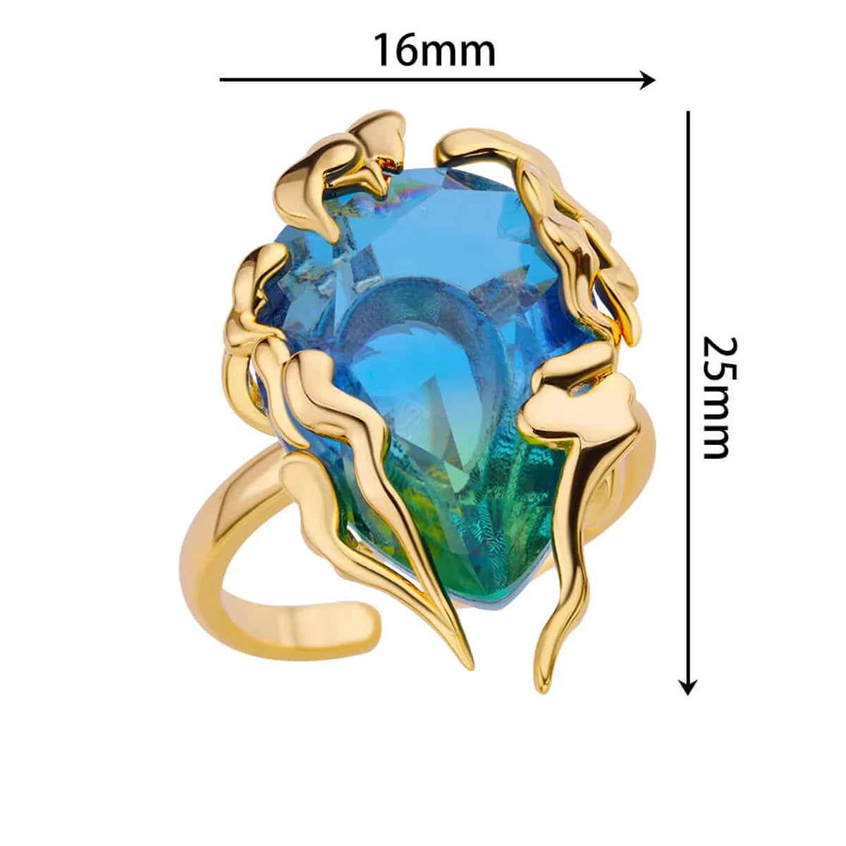 M&T Wear – Water Drop Adjustable Ring for Women