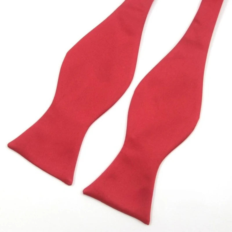 Men's Formal Pre-tied Adjustable Bow Tie Solid Color Elegant Wedding Party Event Bulk Wholesale Easy Wear British Style